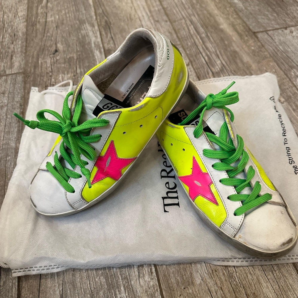 Golden Goose Neon supersrar Sneakers 37